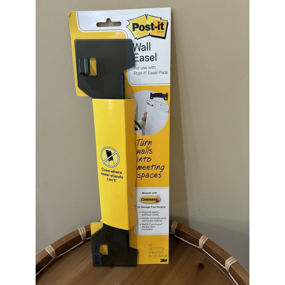 Post-it Super Sticky Wall Easel Mounting System, 15 in Wide x 3.25 in Tall